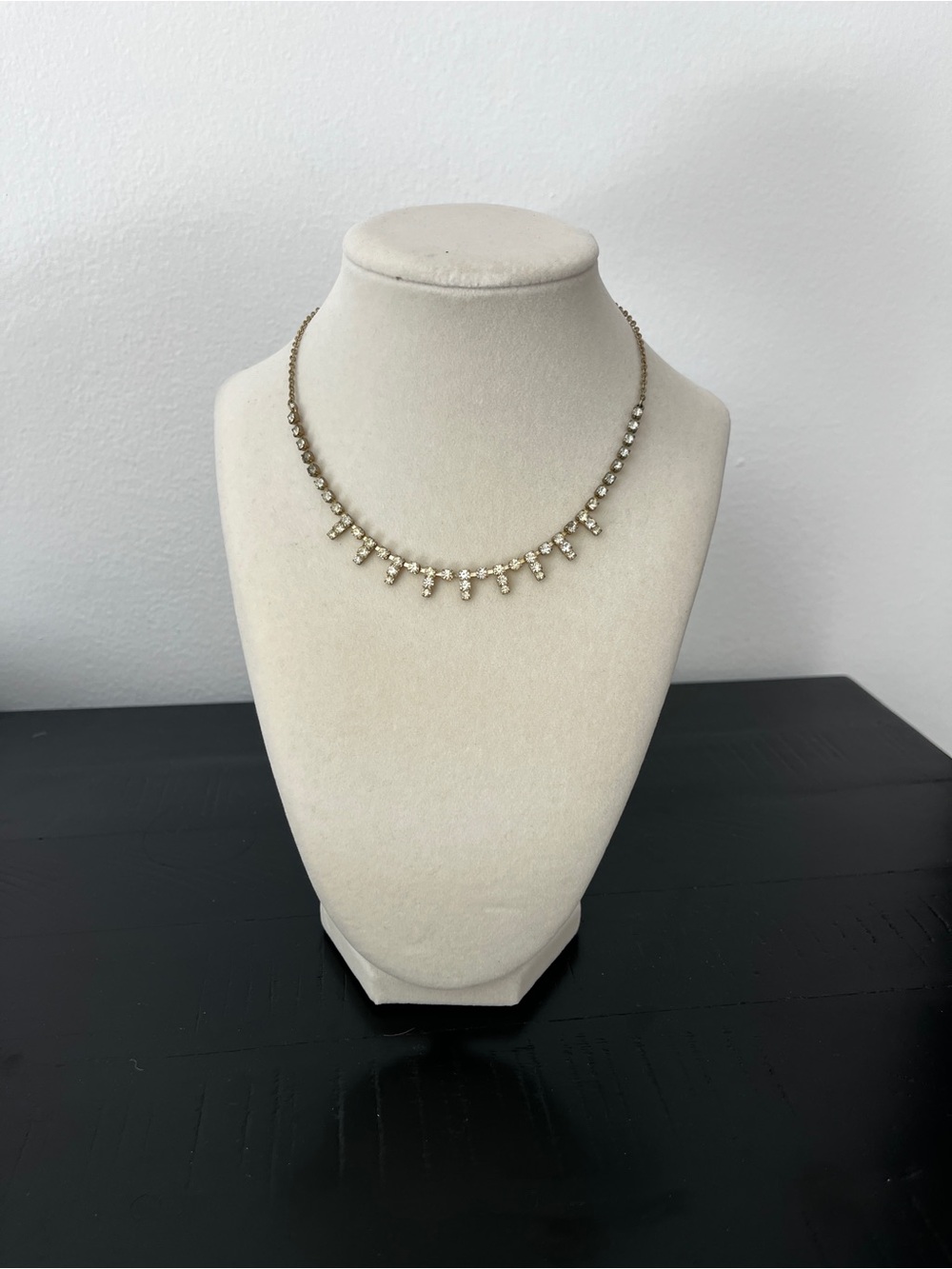 Gold-Tone Crystal Fringe Necklace - Women Jewelry